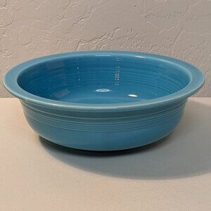 Vintage Fiesta Turquoise 8 1/2" Vegetable Bowl, Homer Laughlin 1936-1969